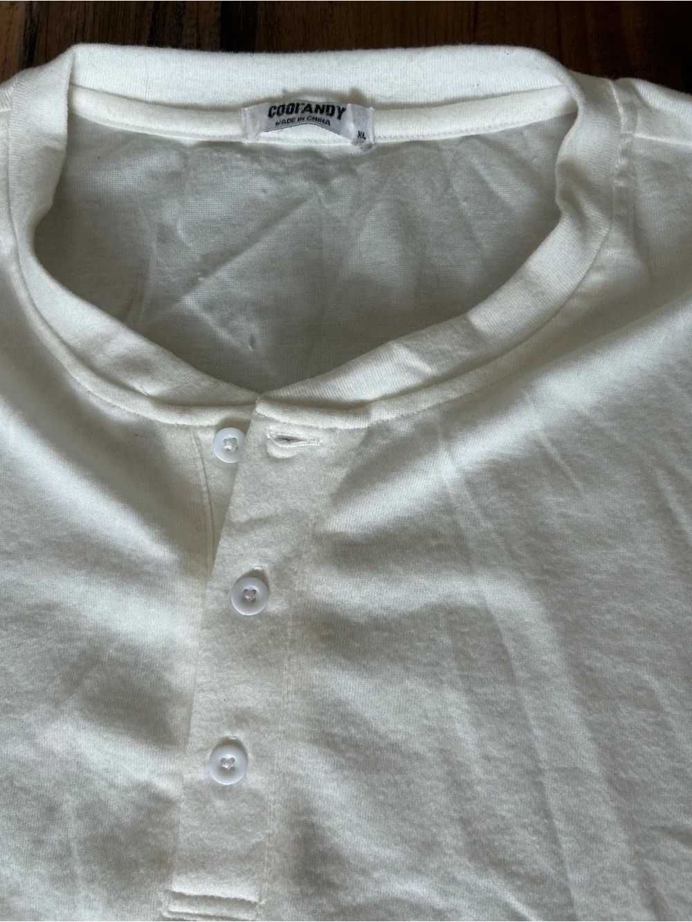 Men's Olive Corduroy Jacket & White Henley Combo
